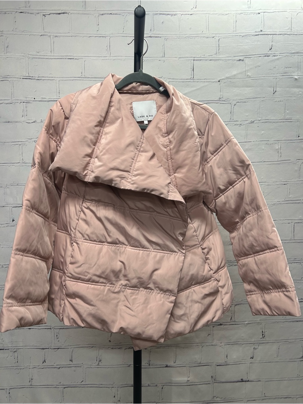 Lark & Ro Light Blush Quilted Puffer Jacket